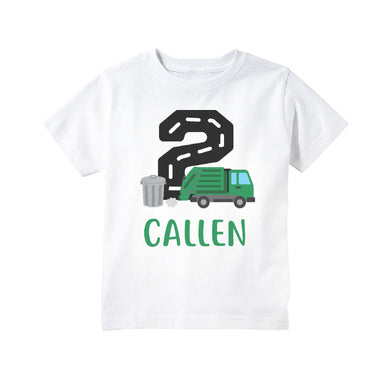 Garbage Truck Trash Themed Birthday Party T-shirt for Boys