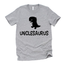 Load image into Gallery viewer, Uncle Shirt, Uncle Announcement T-shirt, Dinosaur Unclesaurus Funny Uncle Gift
