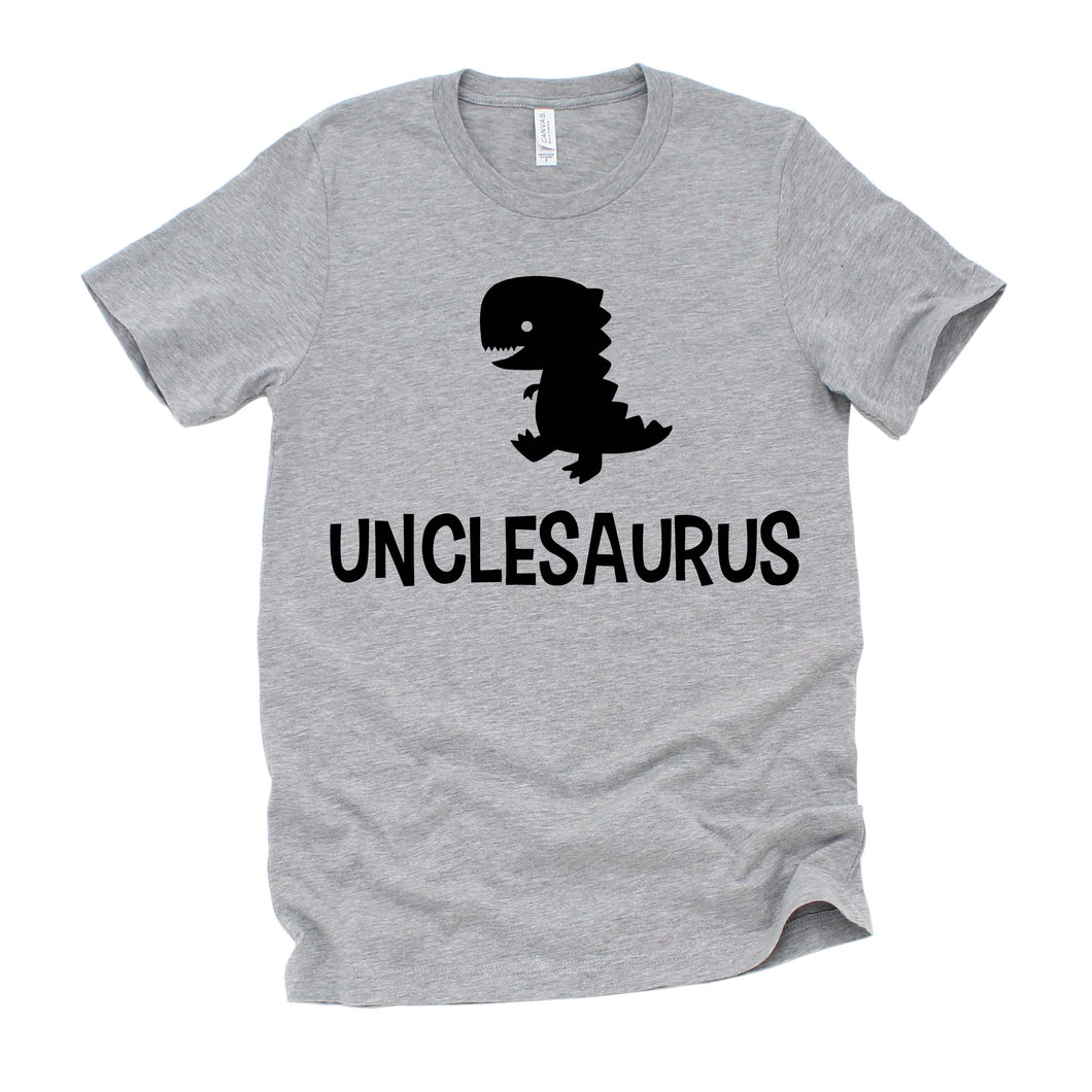 Uncle Shirt, Uncle Announcement T-shirt, Dinosaur Unclesaurus Funny Uncle Gift