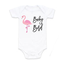 Load image into Gallery viewer, Flamingo Baby Bird Shirt for Girls, Flamingo Baby Shower Bodysuit