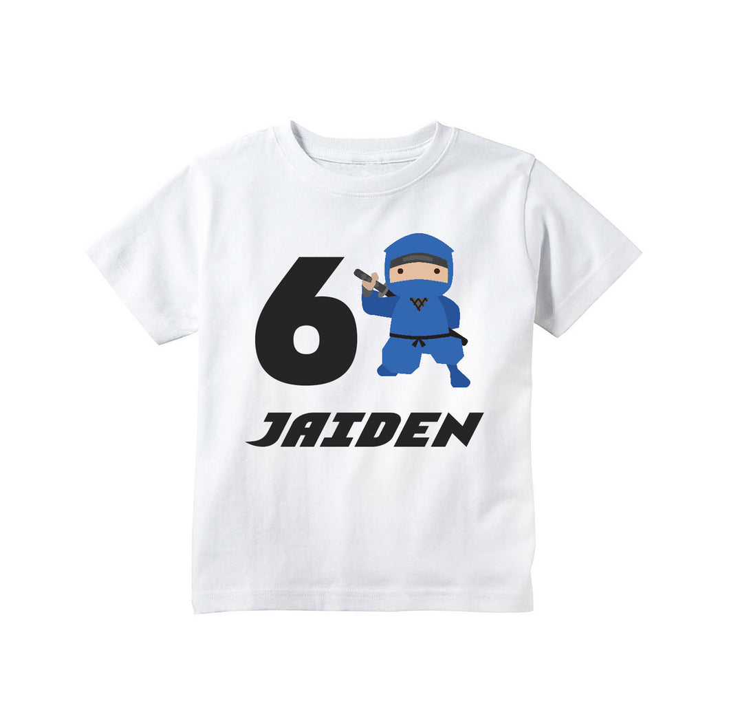 Ninja Birthday Party Personalized T Shirt for Boys