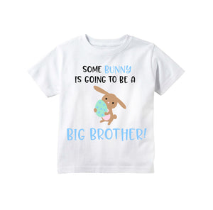 Easter Big Brother Some Bunny Pregnancy Announcement Shirt for Boys