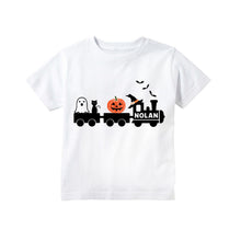 Load image into Gallery viewer, Toddler and Baby Boys Halloween Train Personalized T-shirt