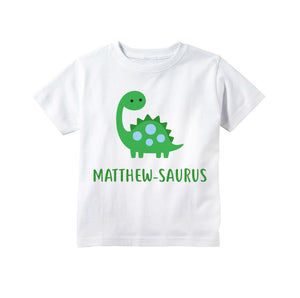 Baby Boy Dinosaur Personalized Shirt, Dinosaur Theme Baby Shower or Toddler Birthday Gift