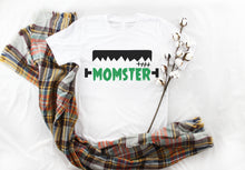 Load image into Gallery viewer, Momster Funny Halloween Shirt for Mom, Frankenstein Monster Momster Tee for Women