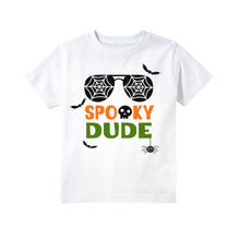Load image into Gallery viewer, Halloween Shirts for Boys - Spooky Dude Sunglasses T Shirt for Baby and Toddler Boys