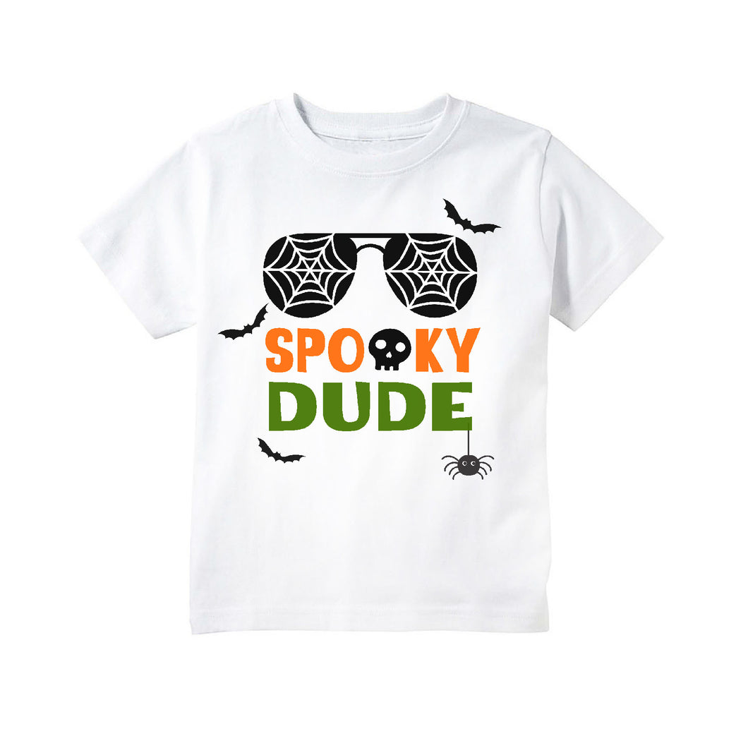 Halloween Shirts for Boys - Spooky Dude Sunglasses T Shirt for Baby and Toddler Boys