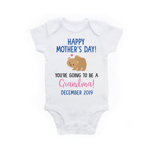 Load image into Gallery viewer, Mother&#39;s Day Pregnancy Announcement to Grandma Baby Bodysuit Shirt