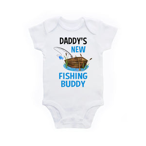 Fishing Baby Gift - Daddy's New Fishing Buddy Baby Clothes Bodysuit – Happy  Lion Clothing