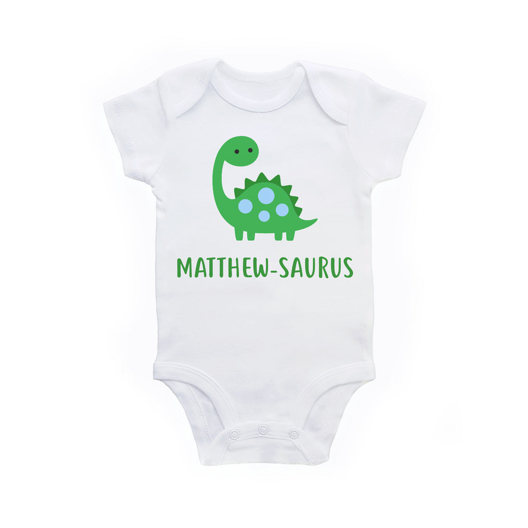 Baby Boy Dinosaur Personalized Shirt, Coming home Outfit, Dinosaur Theme Baby Shower or Birthday Gift