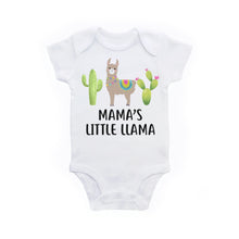 Load image into Gallery viewer, Llama Baby Gift, Mama&#39;s Little Llama Baby Bodysuit, Llama Baby Shower Gift