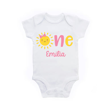 Our Little Sunshine 1st Birthday Shirt or Bodysuit for Baby Girl, You are My Sunhine